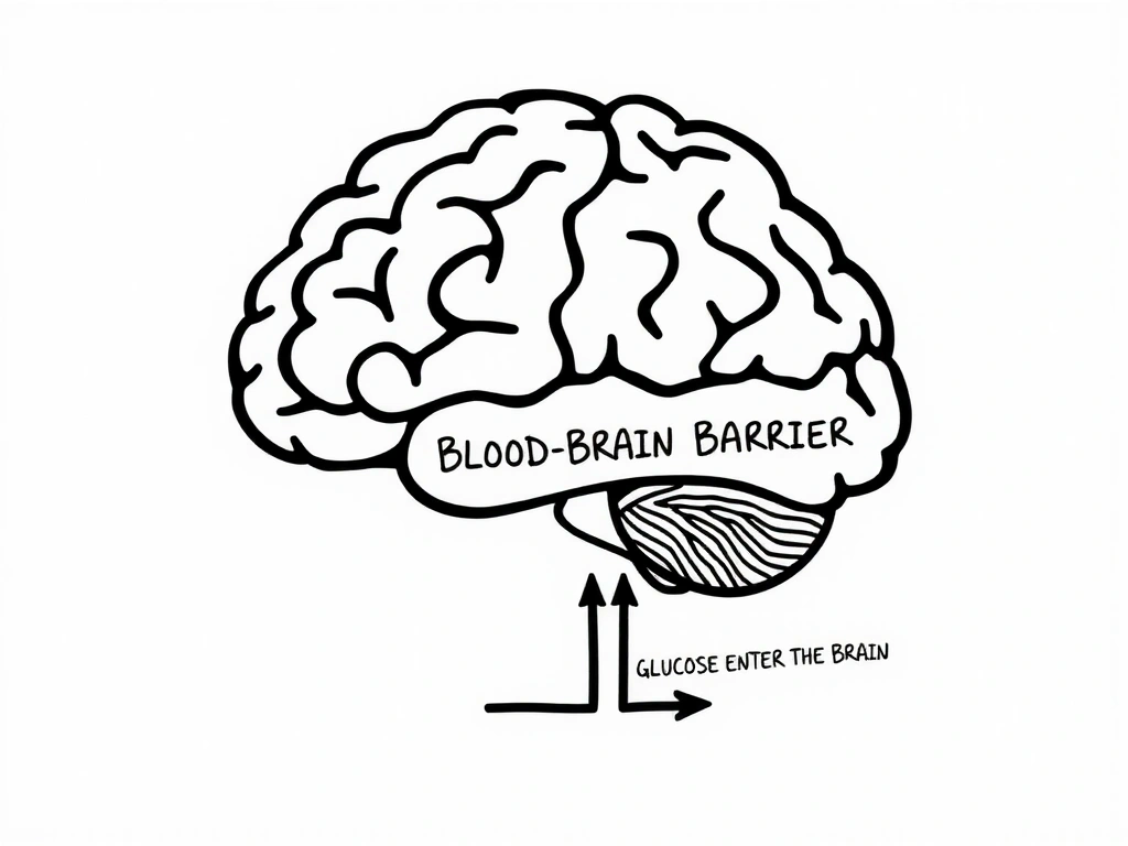 Schéma du cerveau et barrière hémato-encéphalique